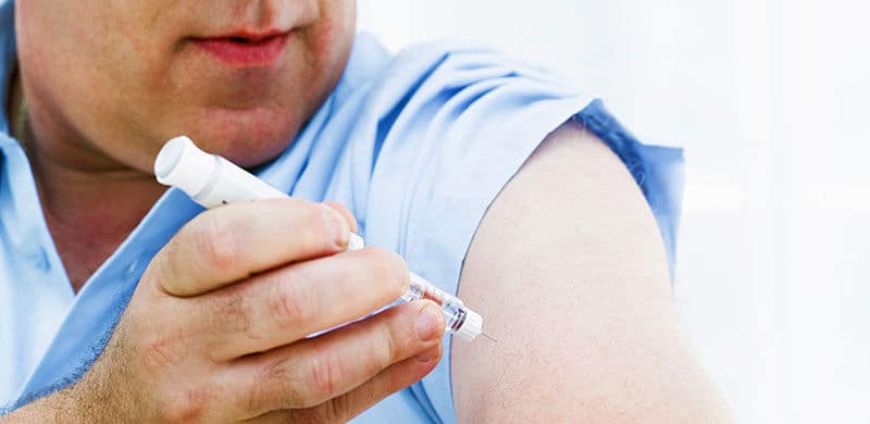 Man Injecting Himself With Diabetes Drug | Colorado Januvia Attorney