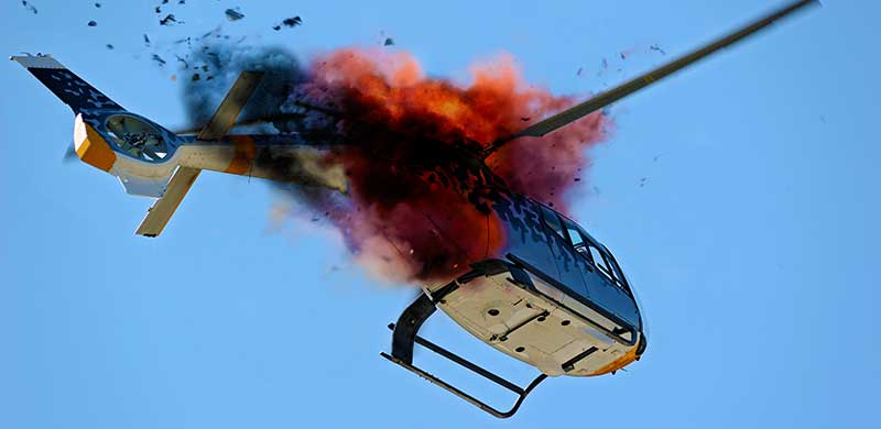 Exploding Helicopter | Colorado Burn Injury Attorney