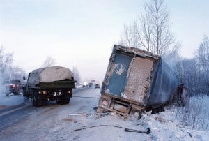 winter car crash