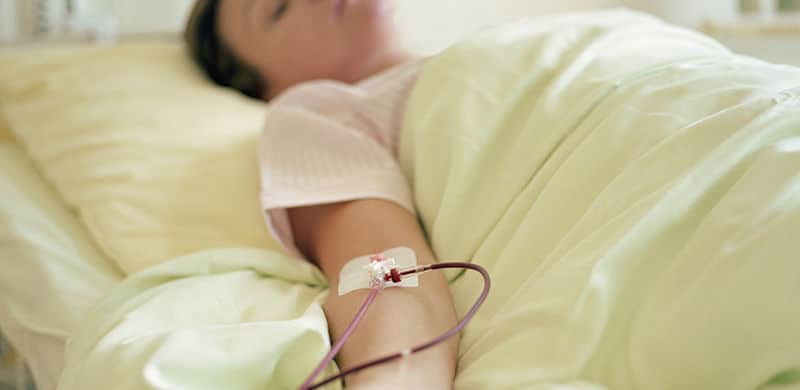Patient Receiving Blood | Xarelto Bleeding Risk